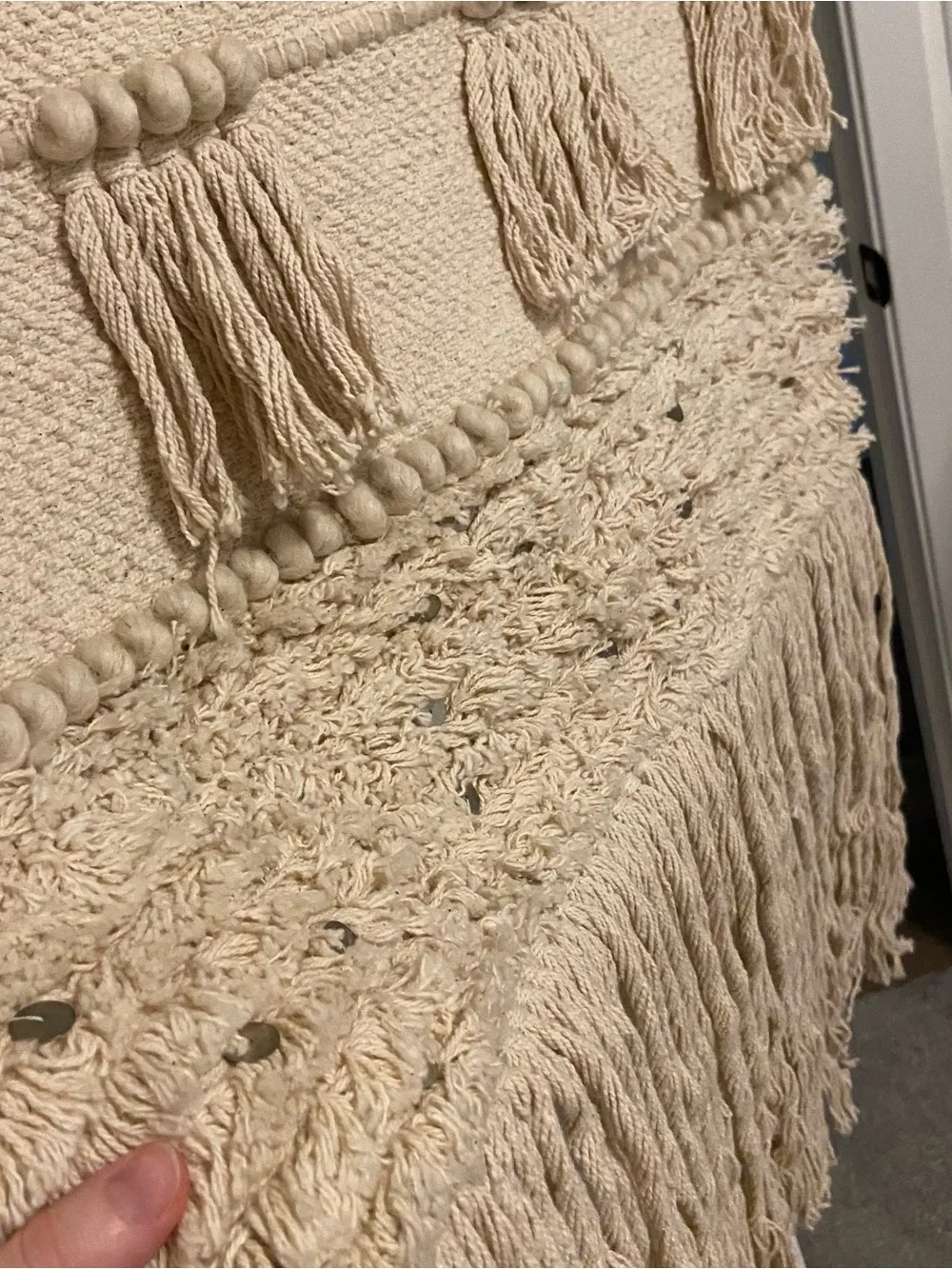 Neutral Cream Macramé Wall Hanging — Handmade Boho Wall Decor